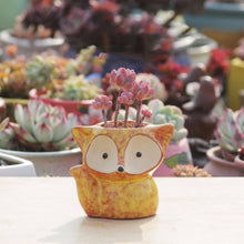 Load image into Gallery viewer, Ceramic Fleshy Flower Pot Succulent Thumb Pot Fox Flower Pot, Random Color Delivery (Without Plants), Fox Flower Pot