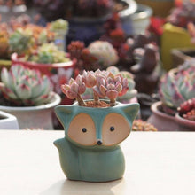 Load image into Gallery viewer, Ceramic Fleshy Flower Pot Succulent Thumb Pot Fox Flower Pot, Random Color Delivery (Without Plants), Fox Flower Pot