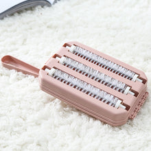 Load image into Gallery viewer, Handheld Carpet Sweeper Brush Sofa Bed Pet Hair Debris Crumb Dirt Fur Cleaner Roller Cleaning Tools, Random Color Delivery, Two-row Brush, Three-row Brush