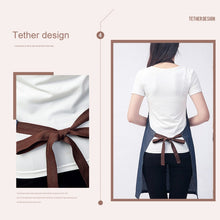Load image into Gallery viewer, Sleeveless Denim Apron Halter Blue Denim Kitchen Overalls, 71x65cm