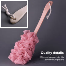 Load image into Gallery viewer, Long Handle Hanging Soft Mesh Back Body Bath Shower Brush