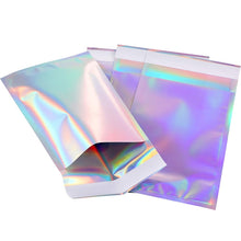 Load image into Gallery viewer, 100 PCS / Set  Laser Self Sealing Plastic Envelopes Mailing Bags Gift Packaging Bags, 11.5cmx16.5cm+4cm, 16.5cmx23cm+4cm, 23cmx32.5cm+4cm, 35cmx40cm+4cm