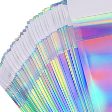 Load image into Gallery viewer, 100 PCS / Set  Laser Self Sealing Plastic Envelopes Mailing Bags Gift Packaging Bags, 11.5cmx16.5cm+4cm, 16.5cmx23cm+4cm, 23cmx32.5cm+4cm, 35cmx40cm+4cm
