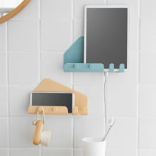 Load image into Gallery viewer, Wall Mounted 4 Hooks Mobile Phone Holder Hook Hanging Cellphone Tablet Charging Stand Bracket