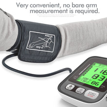 Load image into Gallery viewer, JZ-256A Tri-Color Backlight Automatic Upper Arm Sphygmomanometer Home Electronic Sphygmomanometer, 22-32cm, 22-42cm