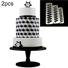 Load image into Gallery viewer, 2 PCS Chocolate Cake Geometric Puzzle Embossed Strip Foundation Shape Graphic Biscuit Mold Stamping Tool, Four-sided Diamond, Jigsaw, Hexagon, Square, Regular Triangle, Oblique Triangle