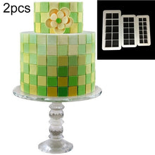 Load image into Gallery viewer, 2 PCS Chocolate Cake Geometric Puzzle Embossed Strip Foundation Shape Graphic Biscuit Mold Stamping Tool, Four-sided Diamond, Jigsaw, Hexagon, Square, Regular Triangle, Oblique Triangle