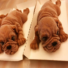 Load image into Gallery viewer, 2 PCS 4 Inch Shapi Dog Mousse Cake Silicone Mold 3D Stereo Ice Cream Mold Dirty Dog Chocolate Mold, Shapi Dog Shape