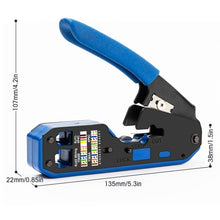 Load image into Gallery viewer, Rj45 Crystal Head 8P6P Network Tool With Stripping Wire Extrusion Crimping Wire Cable Pliers, Pliers