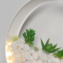 Load image into Gallery viewer, Living Room Background Wall Bedroom Bedside Round Succulent Garden Decorative Wall Lamp, 20 x 5 cm, 30 x 5 cm