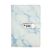 Load image into Gallery viewer, A5 Marble Texture Retro Password Lock Notebook Multifunctional Student Handbook Notepad