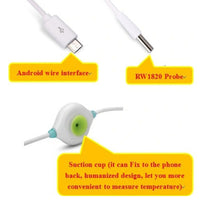 Load image into Gallery viewer, Pcsensor Milk Powder Fish Tank Temperature Detection USB Mobile Phone Probe Thermometer, Type-c, Micro