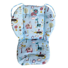 Load image into Gallery viewer, Baby Stroller Cotton Cushion Universal Shock-proof Thick Warm Infant Dining Chair Baby Cushion in Autumn and Winter, Blue Animal, Blue Bear, Pink Bear, Gray Sheep