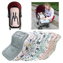 Load image into Gallery viewer, Baby Stroller Cotton Cushion Universal Shock-proof Thick Warm Infant Dining Chair Baby Cushion in Autumn and Winter, Blue Animal, Blue Bear, Pink Bear, Gray Sheep