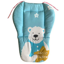 Load image into Gallery viewer, Baby Stroller Cotton Cushion Universal Shock-proof Thick Warm Infant Dining Chair Baby Cushion in Autumn and Winter, Blue Animal, Blue Bear, Pink Bear, Gray Sheep