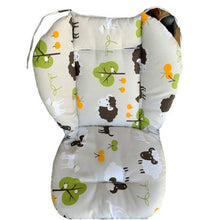 Load image into Gallery viewer, Baby Stroller Cotton Cushion Universal Shock-proof Thick Warm Infant Dining Chair Baby Cushion in Autumn and Winter, Blue Animal, Blue Bear, Pink Bear, Gray Sheep
