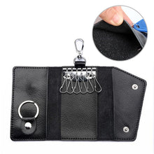 Load image into Gallery viewer, Multifunctional Litchi Texture Leather Keychain Bag Car Key Bag