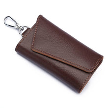 Load image into Gallery viewer, Multifunctional Litchi Texture Leather Keychain Bag Car Key Bag