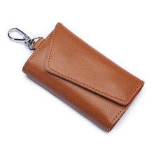 Load image into Gallery viewer, Multifunctional Litchi Texture Leather Keychain Bag Car Key Bag