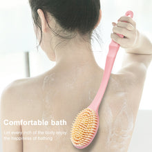 Load image into Gallery viewer, Long Handle Bath Brush Soft Hair Bath Brush with Massage Back Brush
