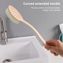 Load image into Gallery viewer, Long Handle Bath Brush Soft Hair Bath Brush with Massage Back Brush