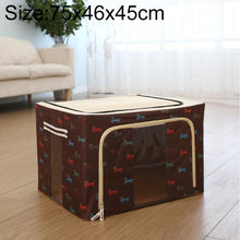 Load image into Gallery viewer, Folding Storage Box Non Woven Fabric With Zipper Moisture-proof Clothes Storage Box, 150L 75x46x45cm