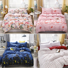 Load image into Gallery viewer, 4pcs / Set Printing Bedding Set Bed Sheet  Pillowcases Cover, For 1.2m Bed, For 1.5m Bed, For 1.8m Bed, For 2.0m Bed, For 2.2m Bed