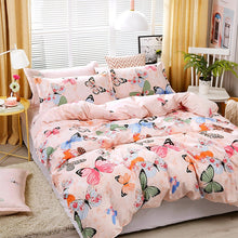 Load image into Gallery viewer, 4pcs / Set Printing Bedding Set Bed Sheet  Pillowcases Cover, For 1.2m Bed, For 1.5m Bed, For 1.8m Bed, For 2.0m Bed, For 2.2m Bed