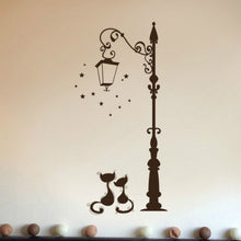 Load image into Gallery viewer, Street Lamp Cat Removed Environmentally Friendly Living Room Bedroom Wall Sticker