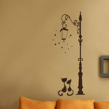 Load image into Gallery viewer, Street Lamp Cat Removed Environmentally Friendly Living Room Bedroom Wall Sticker