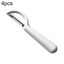 Load image into Gallery viewer, 4个一卖 Stainless Steel Round Handle Peeler Sugar Cane Scraper  Fruit Plane, 4 PCS Apple Peeler Knife (Dark Gery), 4 PCS Apple Peeler Knife (Green), 4 PCS Apple Peeler Knife (White), 4 PCS Apple Peeler Knife (Light Gery), 4 PCS Apple Peeler Knife (Black) ...