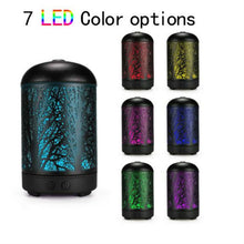Load image into Gallery viewer, Metal Tree Air Humidifier Essential Oil Diffuser Mist Maker Colorful LED Lamp Diffuser Aromatherapy Air Purifier,, US Plug, UK Plug, EU Plug, AU Plug
