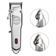 Load image into Gallery viewer, Retro Oil Head Electric Pusher Strong Power Electric Fader LCD Digital Display Rechargeable Hair Clipper, EU Plug, US Plug