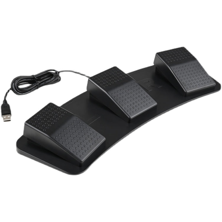 Pcsensor FS23 CF Foot Pedal Switch Keyboard Control Mouse Game Combo Pedal, Photoelectric Mute, Mechanical Sound