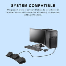 Load image into Gallery viewer, Pcsensor FS23 CF Foot Pedal Switch Keyboard Control Mouse Game Combo Pedal, Photoelectric Mute, Mechanical Sound