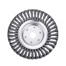 Lawn Mower Twisted Grass Wheel Steel Wire Grass Head Weeding Tray, 6 Inches, 8 Inches