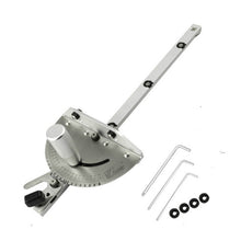 Load image into Gallery viewer, Woodworking Pusher Slide Ruler Woodworking Table Saw Measuring Tool, Single Tenon, Aluminum Handle, Copper Handle, Aluminum Handle + Tenon, Aluminum Handle + Tenon + Limit, Copper Handle + Tenon + Limit, Aluminum Handle + 450mm ＋ Limit                 ...