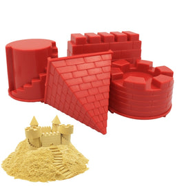 4 PCS Children Educational Toys Castle Molds Play Sand Tools