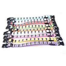 Load image into Gallery viewer, Plaid Pattern Rechargeable LED Glow Light Leads Pet Dog Collar for Small Medium Dogs, S, M, L, XL