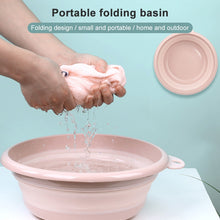 Load image into Gallery viewer, Folding Washbasin Outdoor Travel Portable Washtub, 9x25cm, 12x32cm