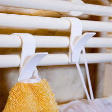 Load image into Gallery viewer, 4 in 1 Towel Rail Hanging Bathroom Plastic Hook Rack, Plastic Hook Rack