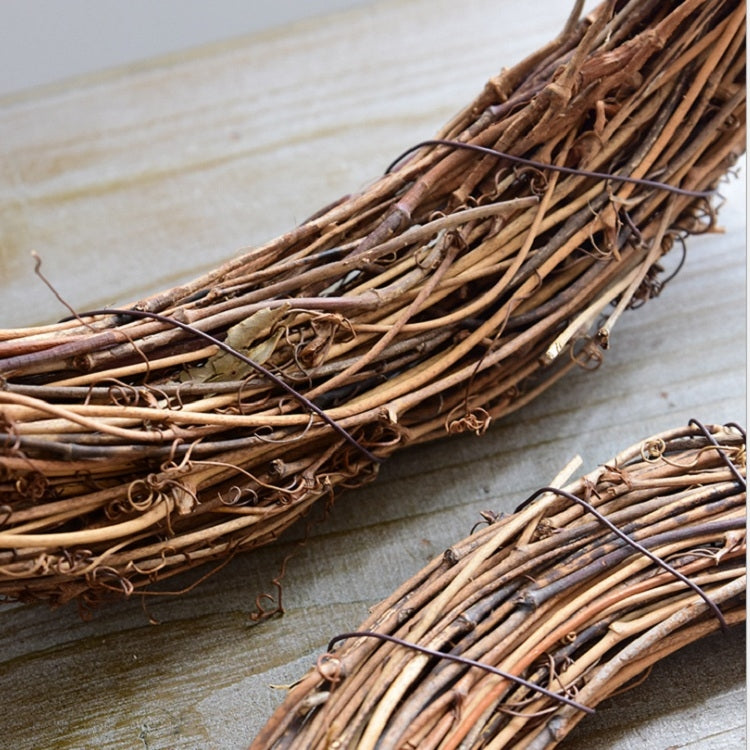 2 PCS Tree Vine Christmas Wreath DIY Rattan Garden Decoration Rattan Window Decoration, 10CM, 15CM, 20CM, 25CM, 30CM