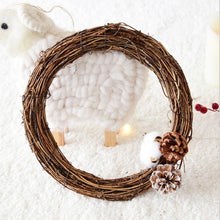 Load image into Gallery viewer, 2 PCS Tree Vine Christmas Wreath DIY Rattan Garden Decoration Rattan Window Decoration, 10CM, 15CM, 20CM, 25CM, 30CM