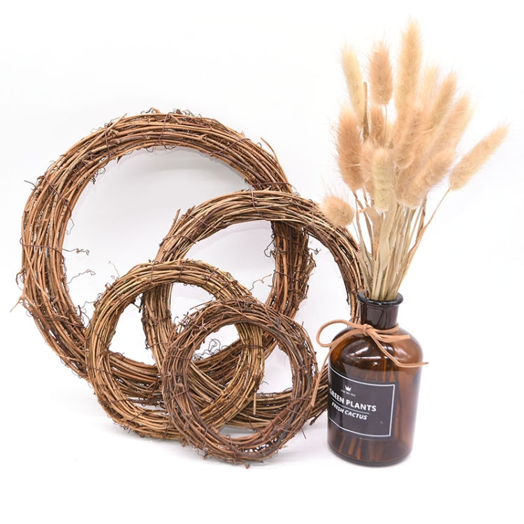 2 PCS Tree Vine Christmas Wreath DIY Rattan Garden Decoration Rattan Window Decoration, 10CM, 15CM, 20CM, 25CM, 30CM