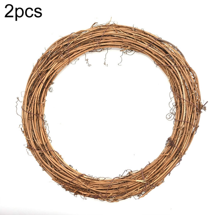 2 PCS Tree Vine Christmas Wreath DIY Rattan Garden Decoration Rattan Window Decoration, 10CM, 15CM, 20CM, 25CM, 30CM