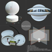 Load image into Gallery viewer, LED Door Frame Corridor Window Wall Spotlight, White, Semicircle