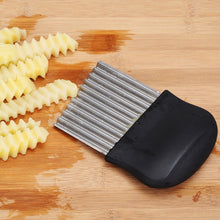 Load image into Gallery viewer, LsCook French Fries Cut Stainless Steel Saw Blade Serrated Cutter Fruit and Vegetable Tools Wave Knife Kitchen Equipment Accessories, Style 3
