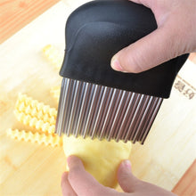 Load image into Gallery viewer, LsCook French Fries Cut Stainless Steel Saw Blade Serrated Cutter Fruit and Vegetable Tools Wave Knife Kitchen Equipment Accessories, Style 3