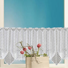 Load image into Gallery viewer, White Translucent Coffee Curtain Tulle Lace Sheer Warp Knitted Jacquard Curtains Bedroom Curtains, Lower Curtain, Upper Curtain, Upper And Lower Curtain