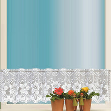 Load image into Gallery viewer, White Translucent Coffee Curtain Tulle Lace Sheer Warp Knitted Jacquard Curtains Bedroom Curtains, Lower Curtain, Upper Curtain, Upper And Lower Curtain